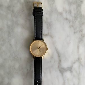 Nixon Kensington leather watch